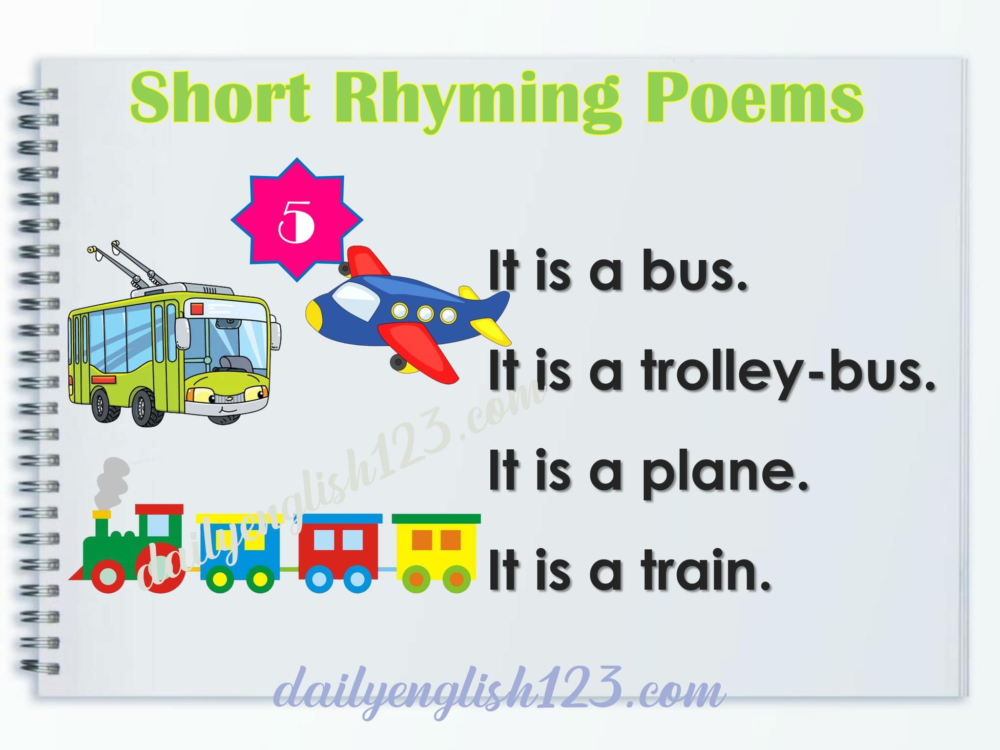 Short Rhyming Poems (25... - English worksheets for free