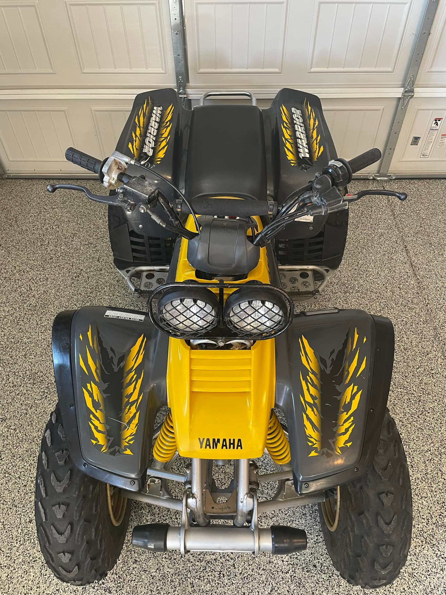 HMF for Yamaha Warrior 350 1987-2004 Brushed/Blk Slip On Exhaust
