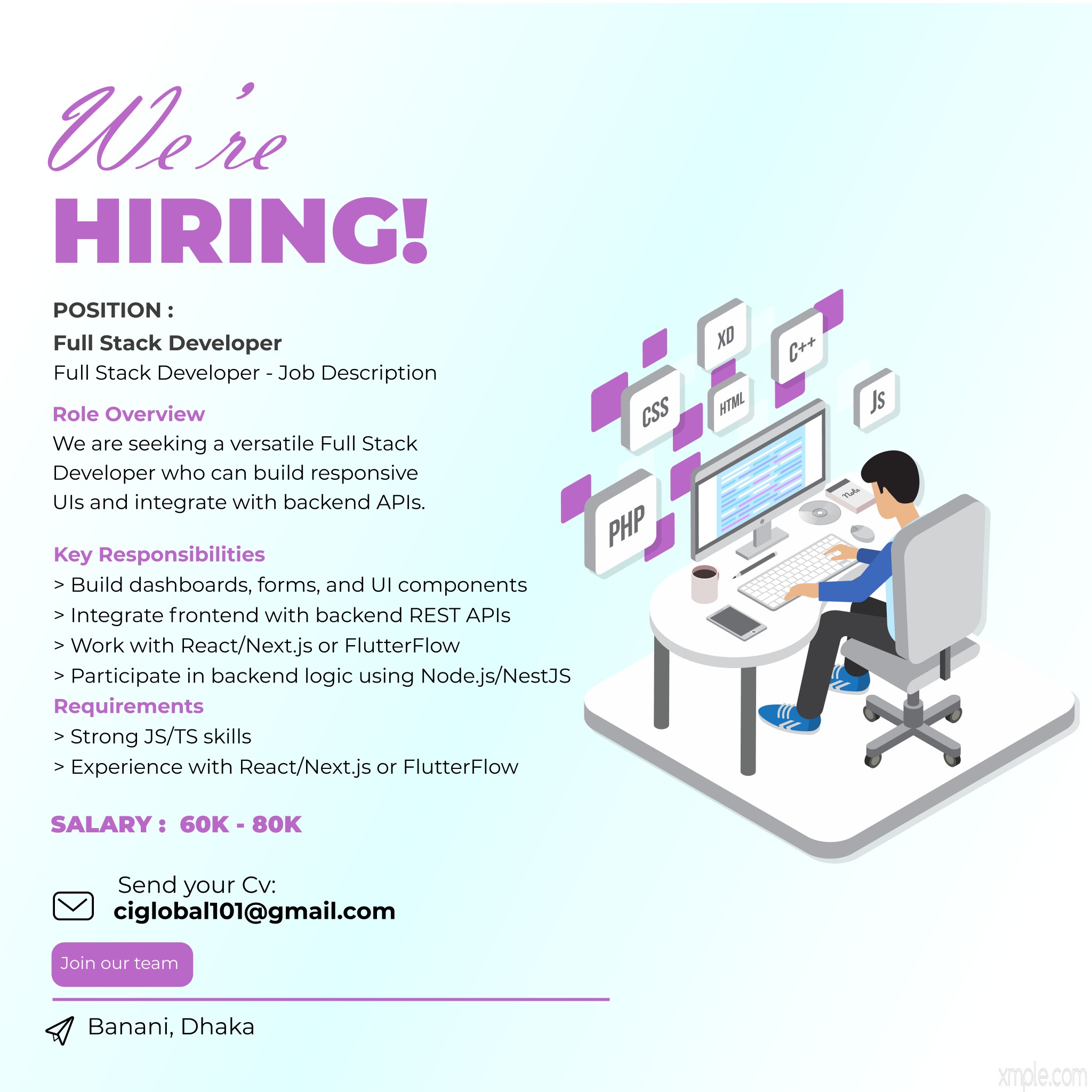 🌐 Join Us as a Full Stack Developer | Facebook