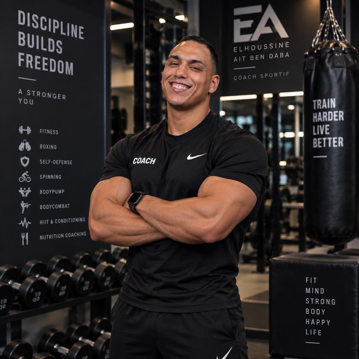 Low kick tibial | Elhoussine Ayt Ben Daba