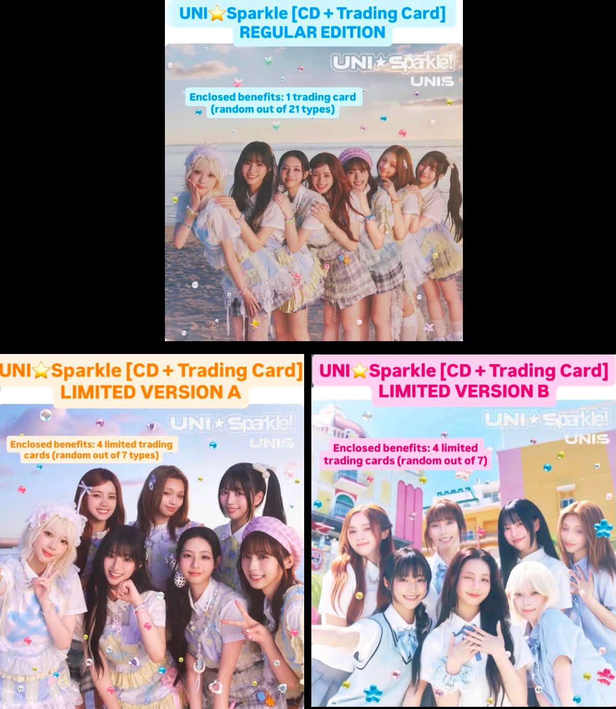 UNI Sparkle Japan Album and Merchandise Prices and Pre-Order