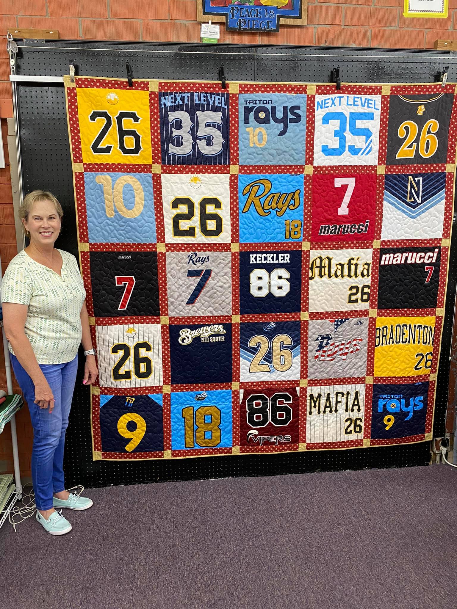 Baseball quilt for future player display picture 1