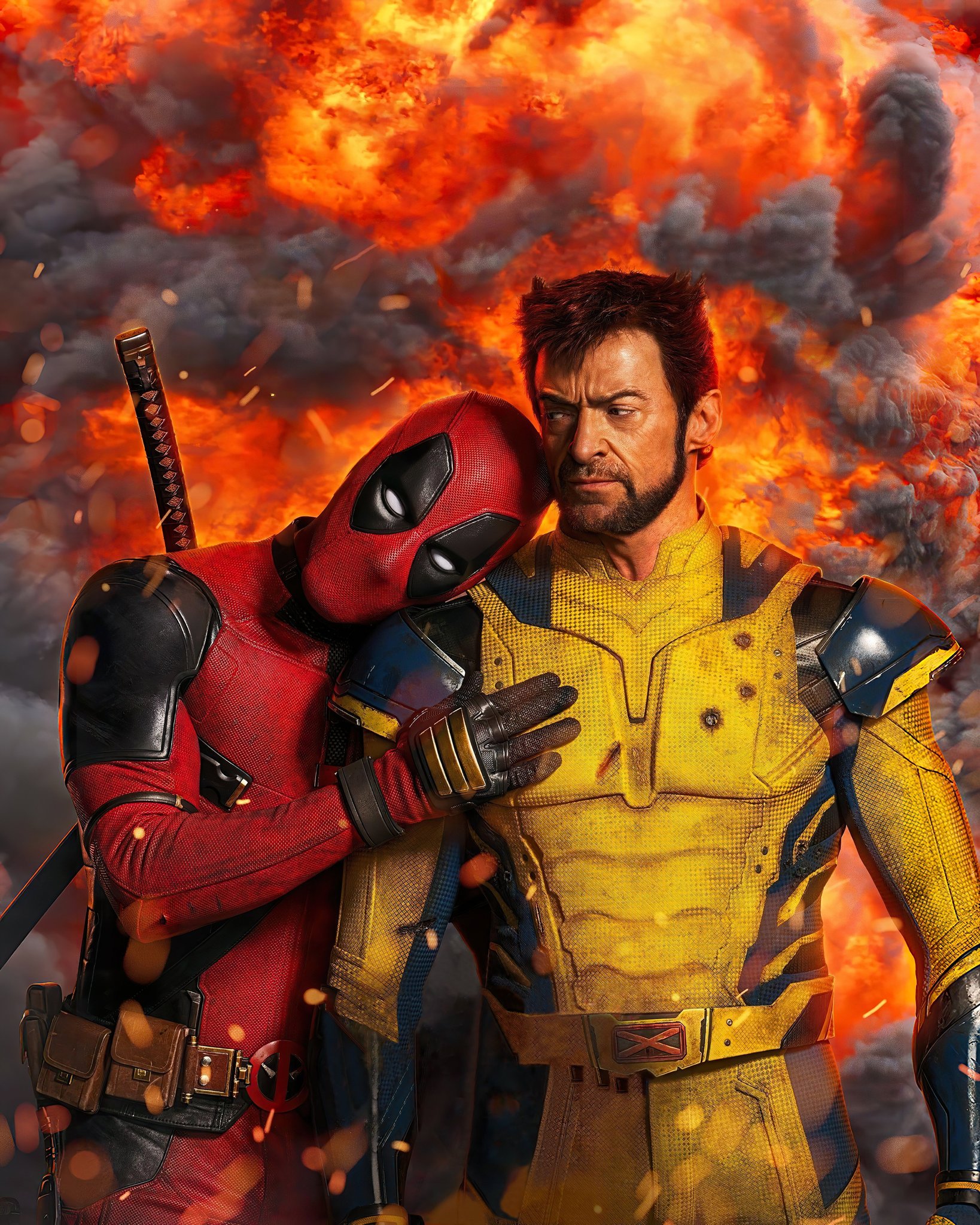 Deadpool & Wolverine (4K) 4DX textless poster ⚔️ 46 days left