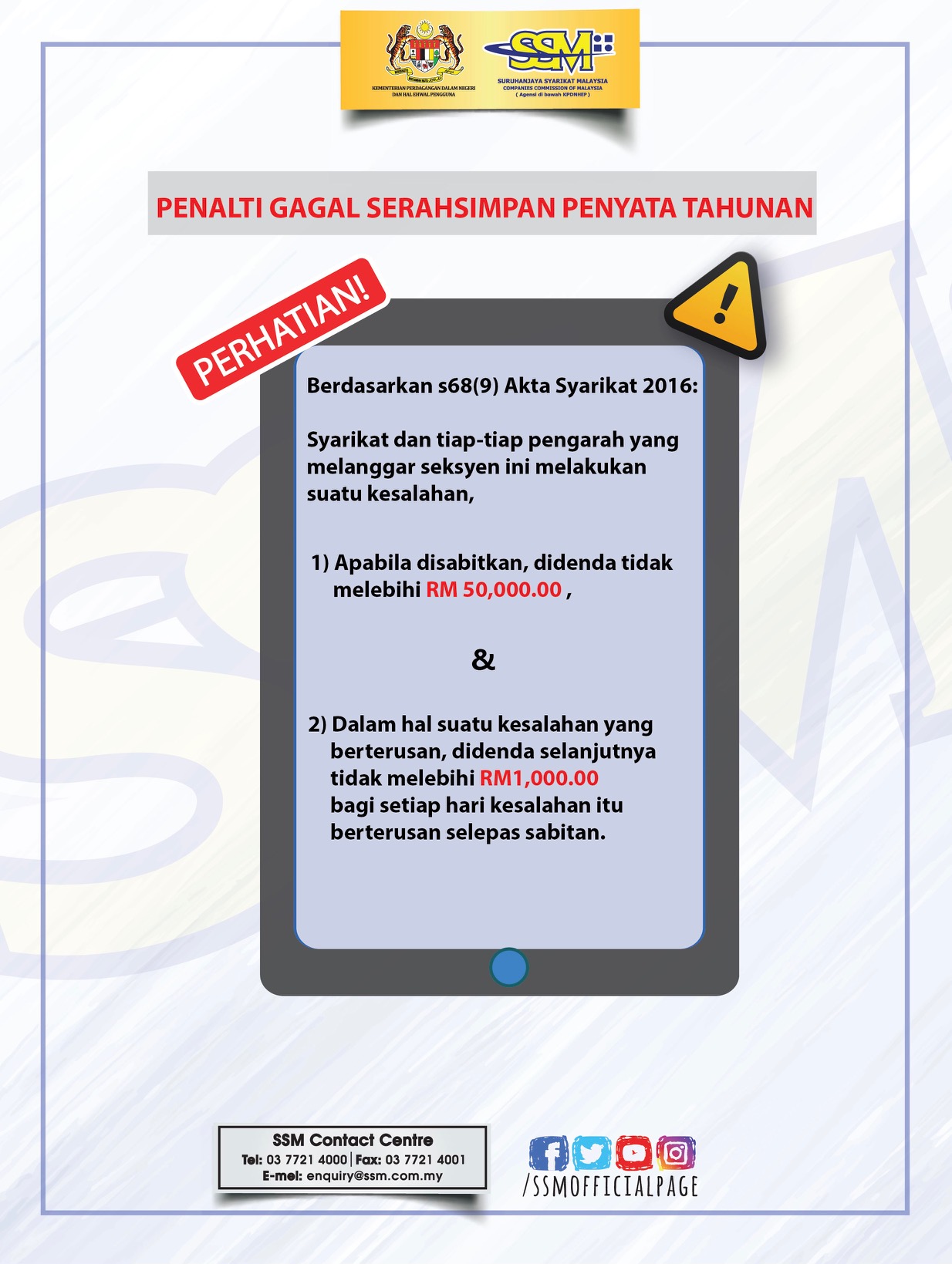 Suruhanjaya Syarikat Malaysia (Laman Rasmi) - Berdasarkan s68 dan s576 ...