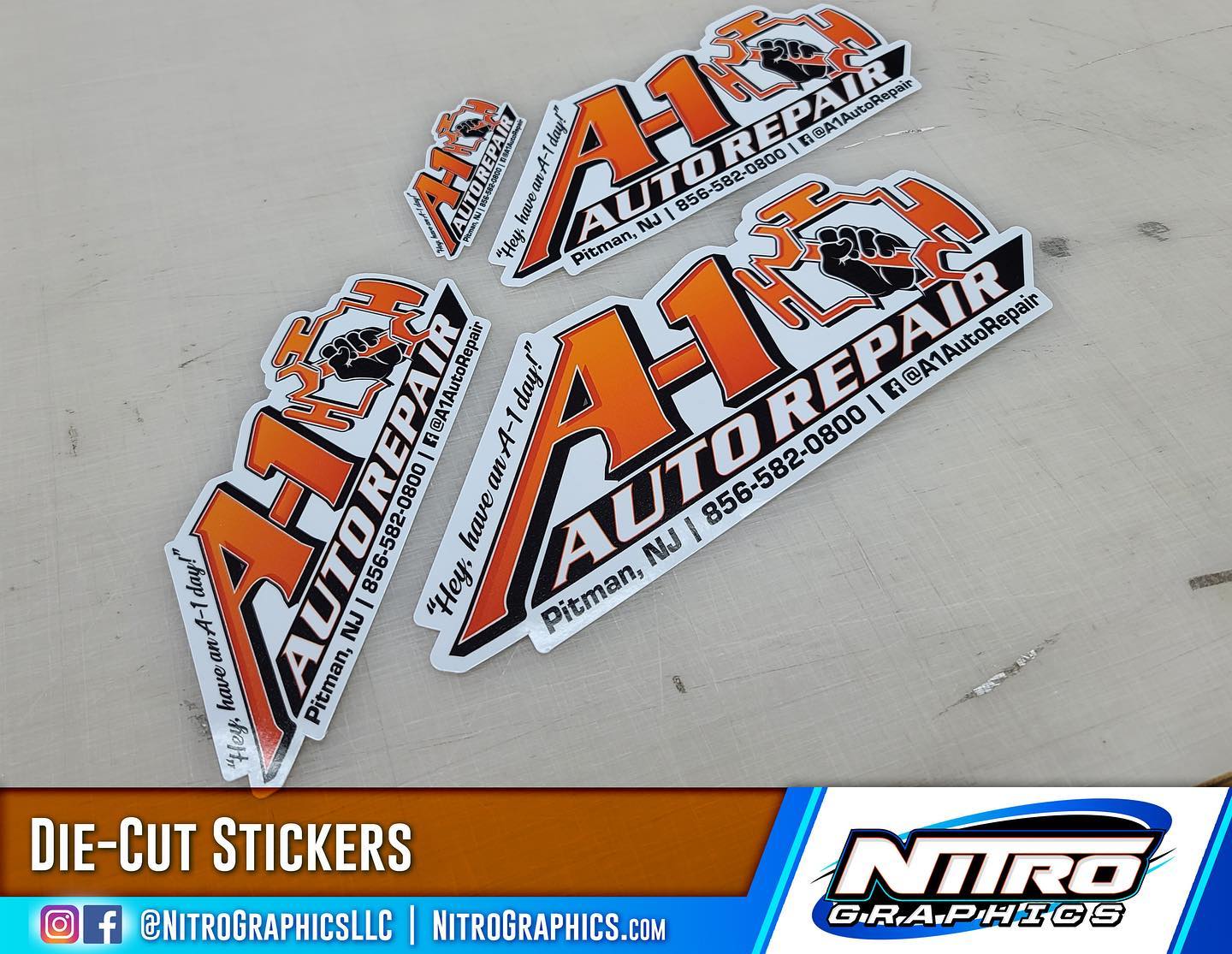 Nitro Graphics - New Stickers for A-1 Auto out the door!! #signshop # ...