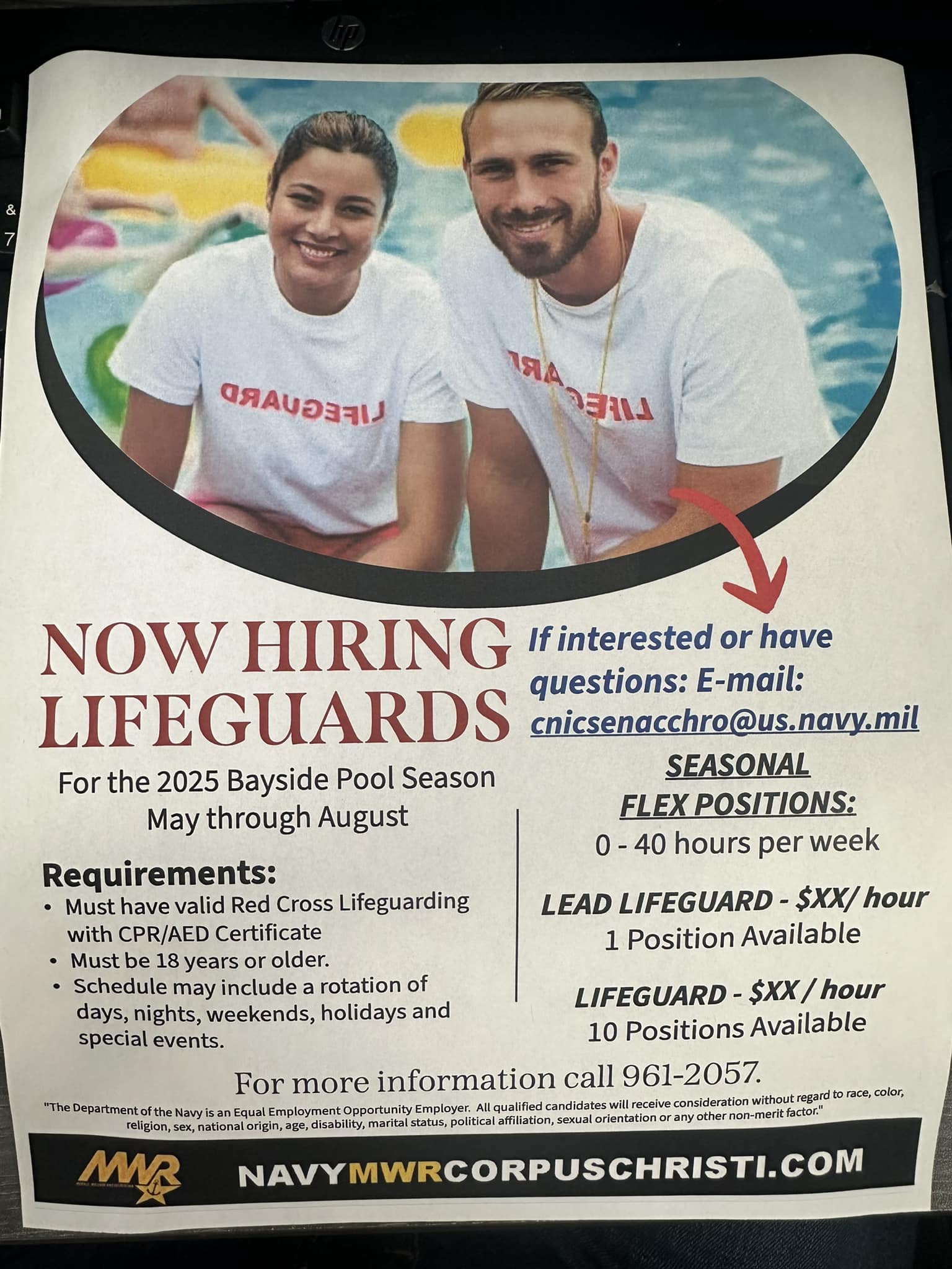 The Corpus Christi Parks and Recreation Department is hiring Gulf 