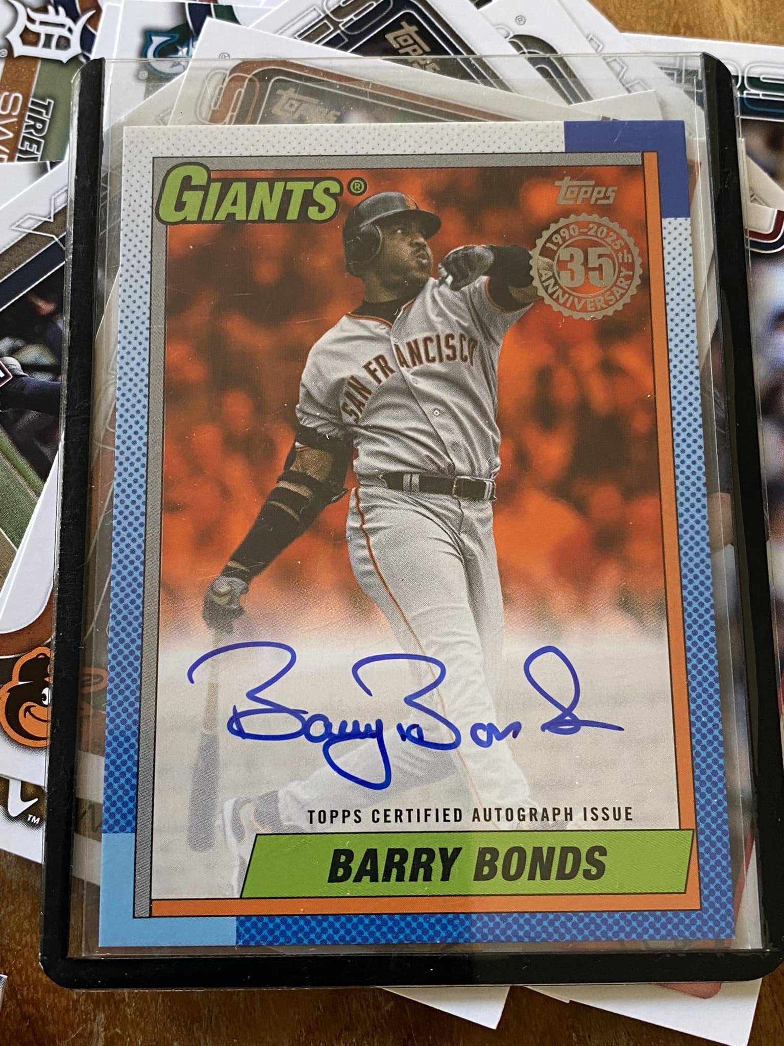 Jace Jung card pulled from 2025 Topps baseball box