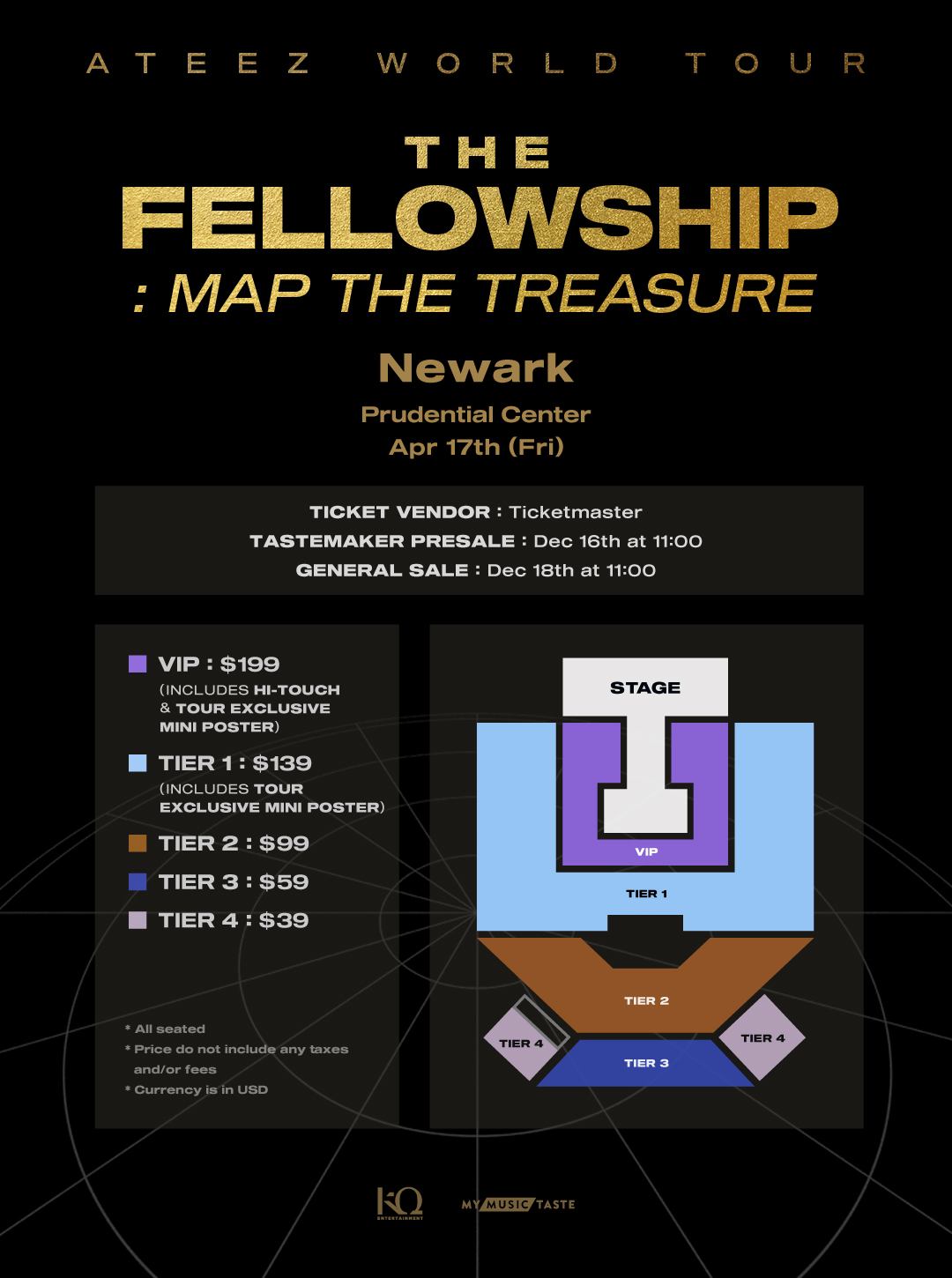Tickets to the ATEEZ WORLD TOUR <The Fellowship>: Map The Treasure