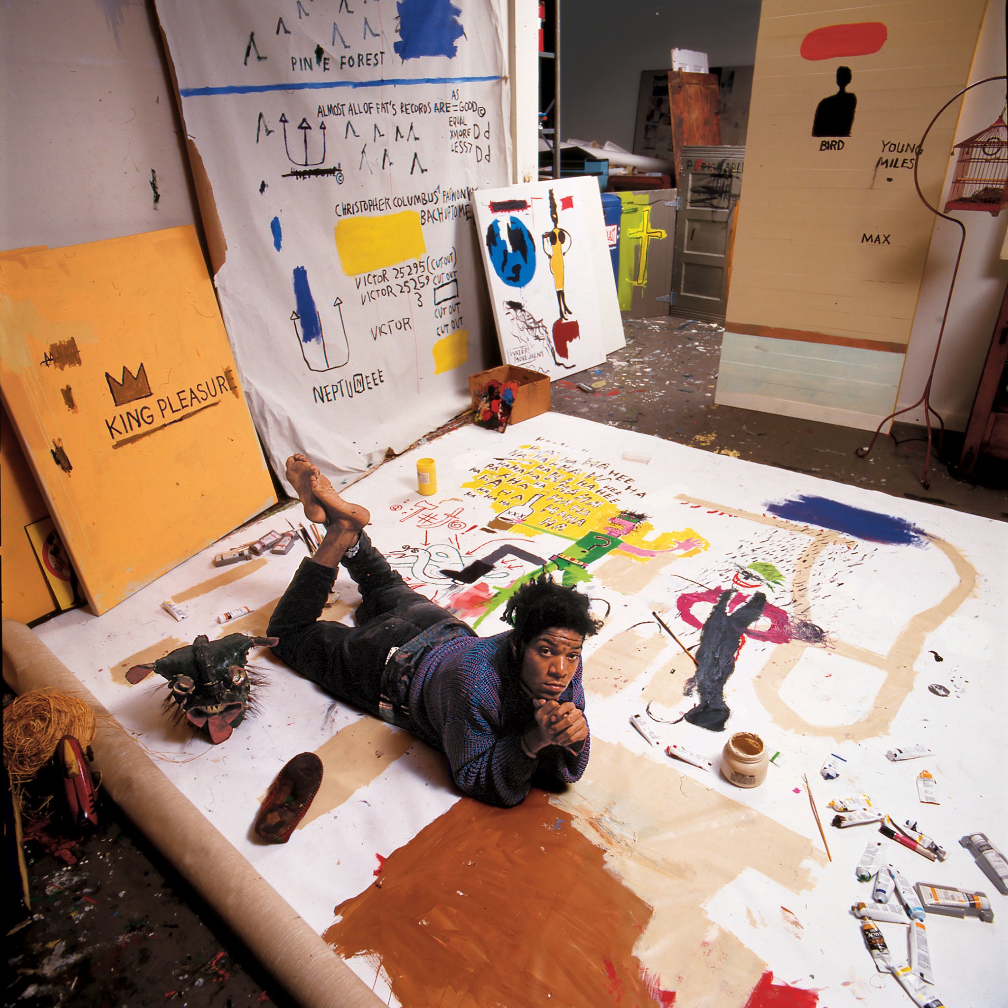 JEAN-MICHEL BASQUIAT IN HIS NEW YORK STUDIO IN 1987. Are you a