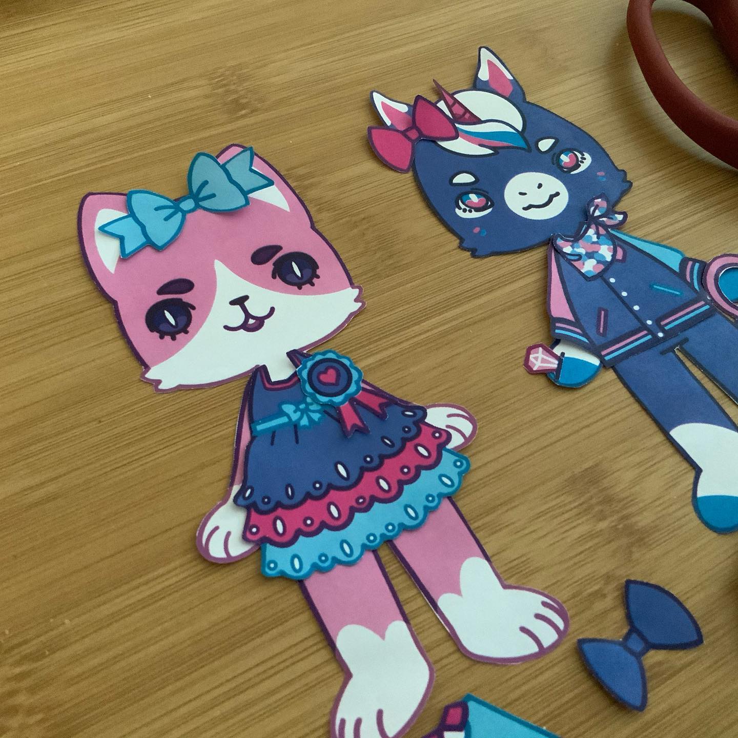 Paper Fable - Testing out my Chubby Paws paper dolls. So... | Facebook