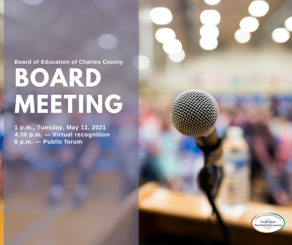 Charles County Public Schools - The Board of Education’s next regular ...