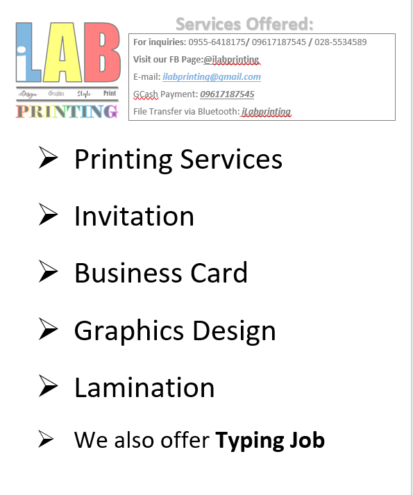 ILab Printing