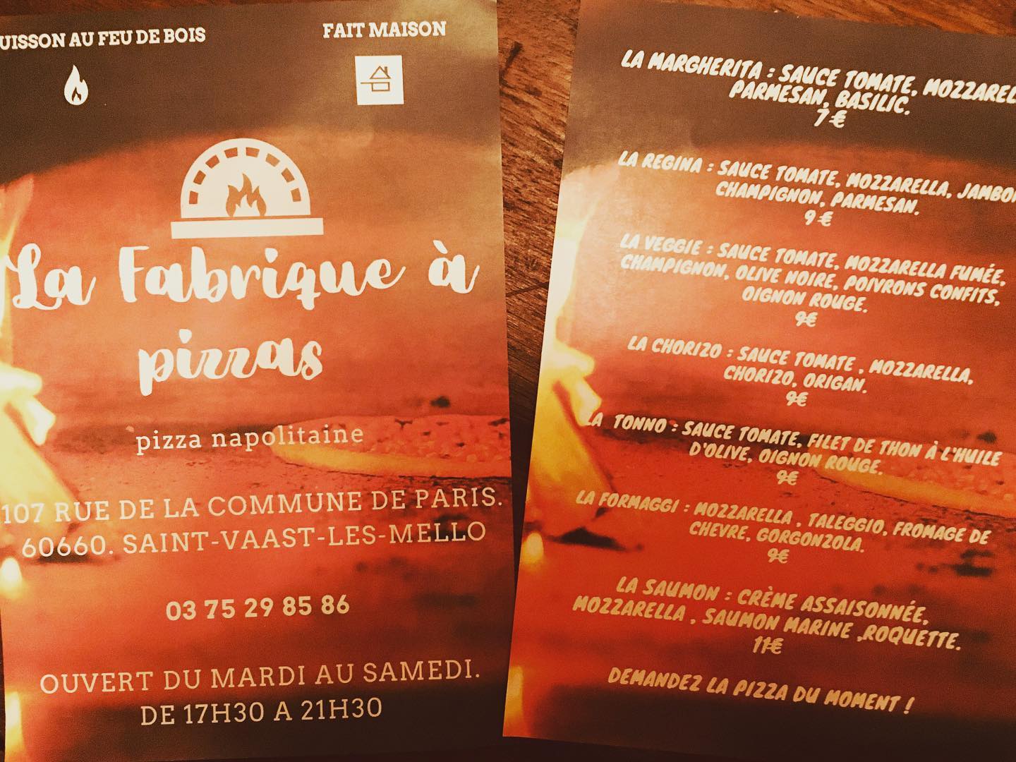 La Fabrique A Pizza Saint Vaast Les Mello