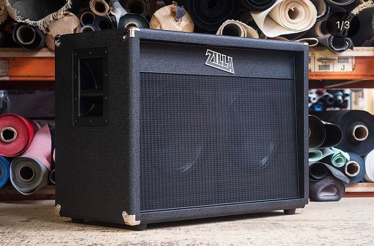 Super Fatboy 2x12. Black western tolex with vox style grill and