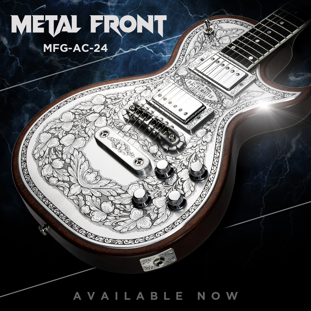 Zemaitis MFG-AC-24 guitar with metal top design