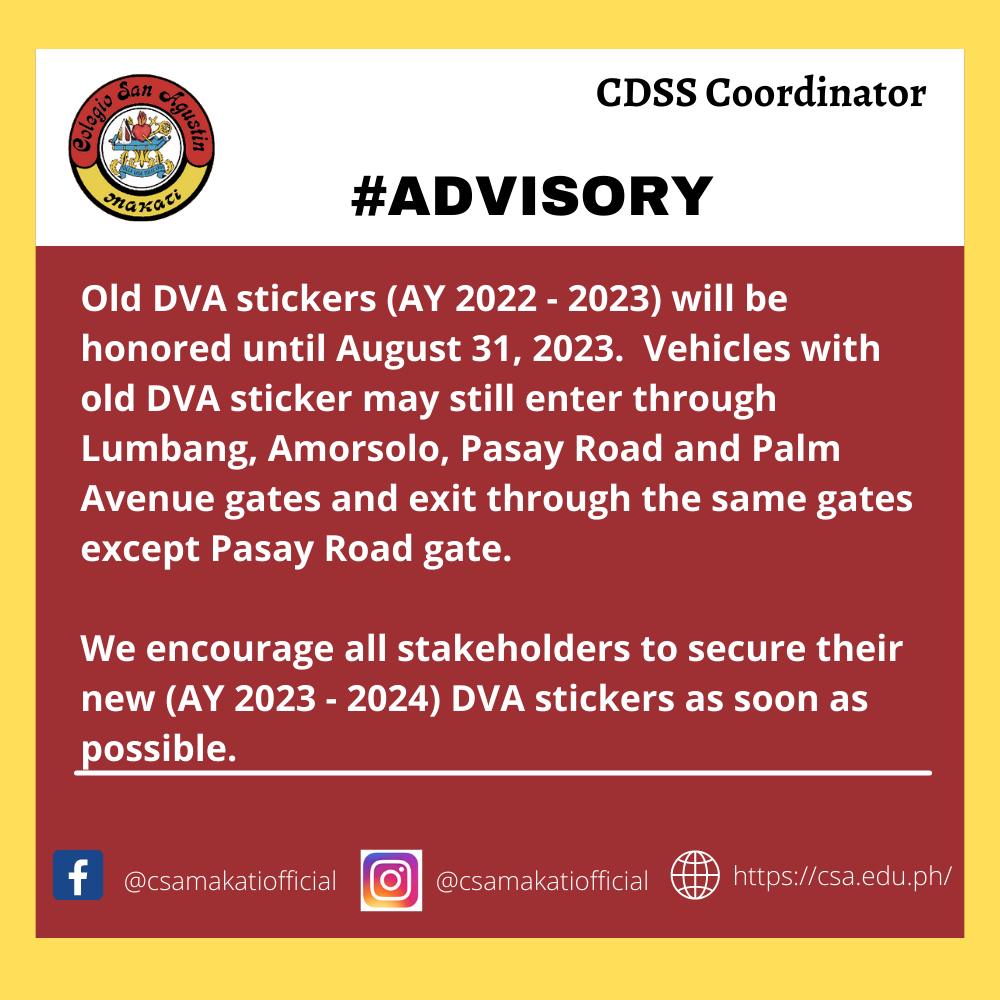 ATTENTION: ALL STAKEHOLDERS... - Colegio San Agustin Makati | Facebook