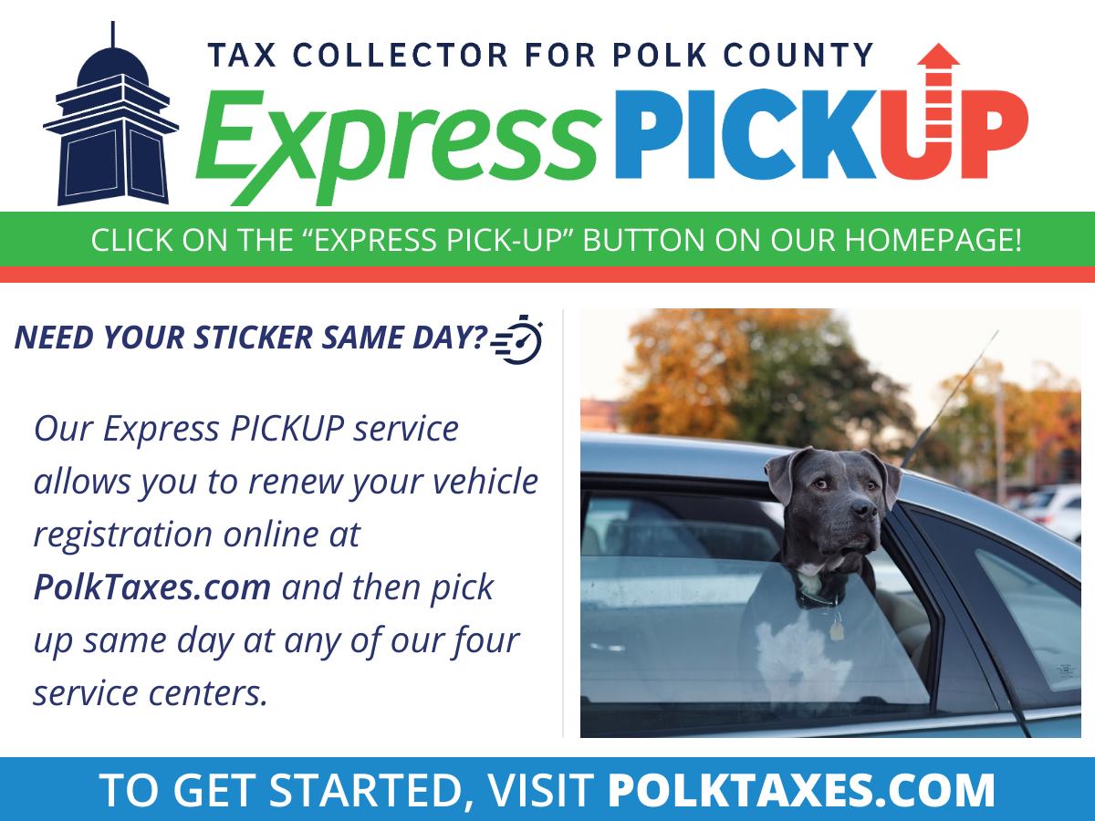 Joe G. Tedder, Tax Collector for Polk County, Davenport Posts Facebook