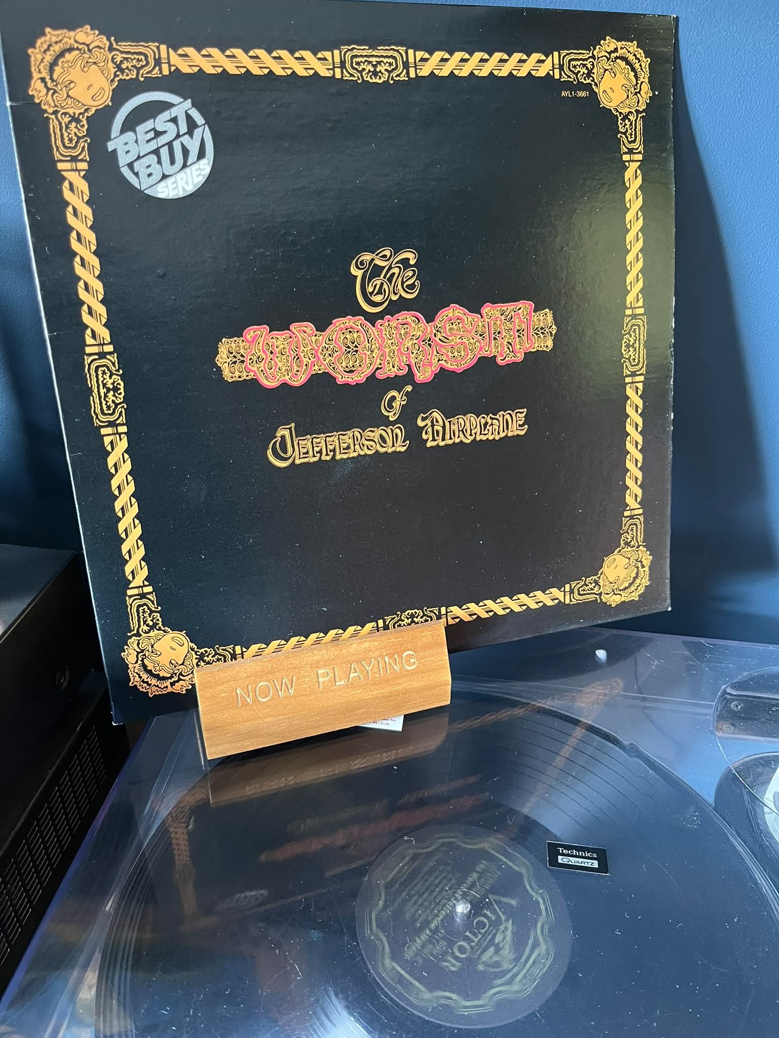 Jefferson Airplane's The Worst Of playing on Sunday morning
