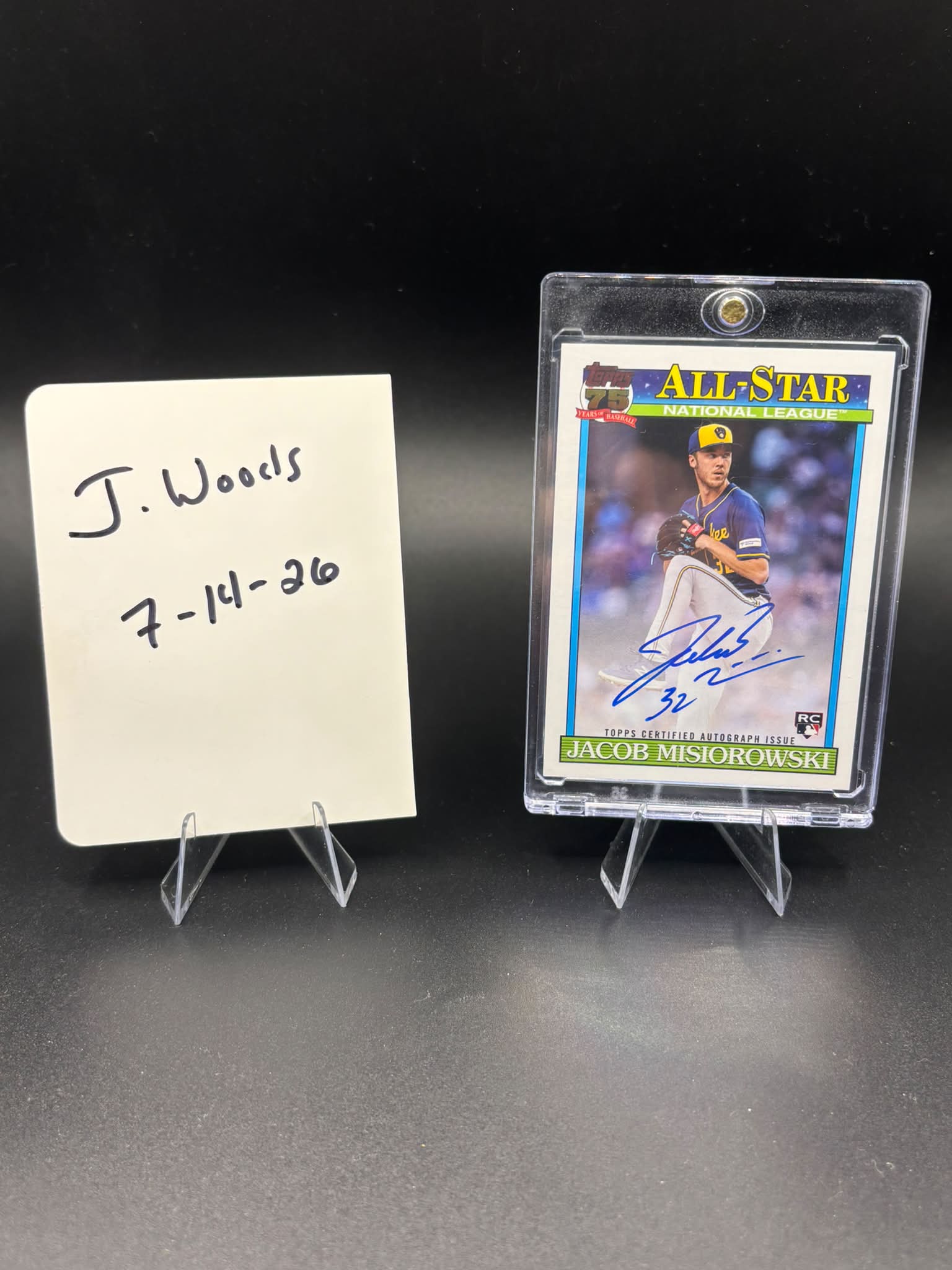 Jacob Misiorowski card from All-Star Series 2 box