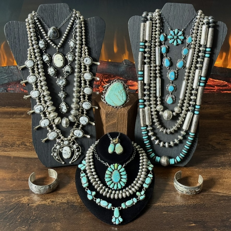 Spectacular necklace set by Master Silversmith Avin Joe with