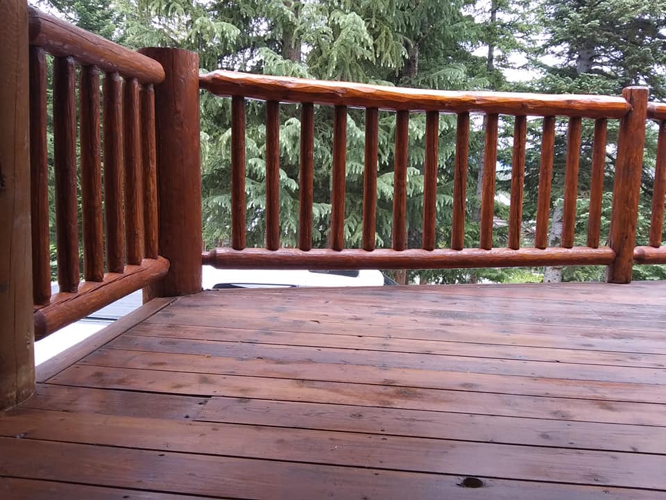 Log railing repair & replacement... - Tuks Restoration | Facebook
