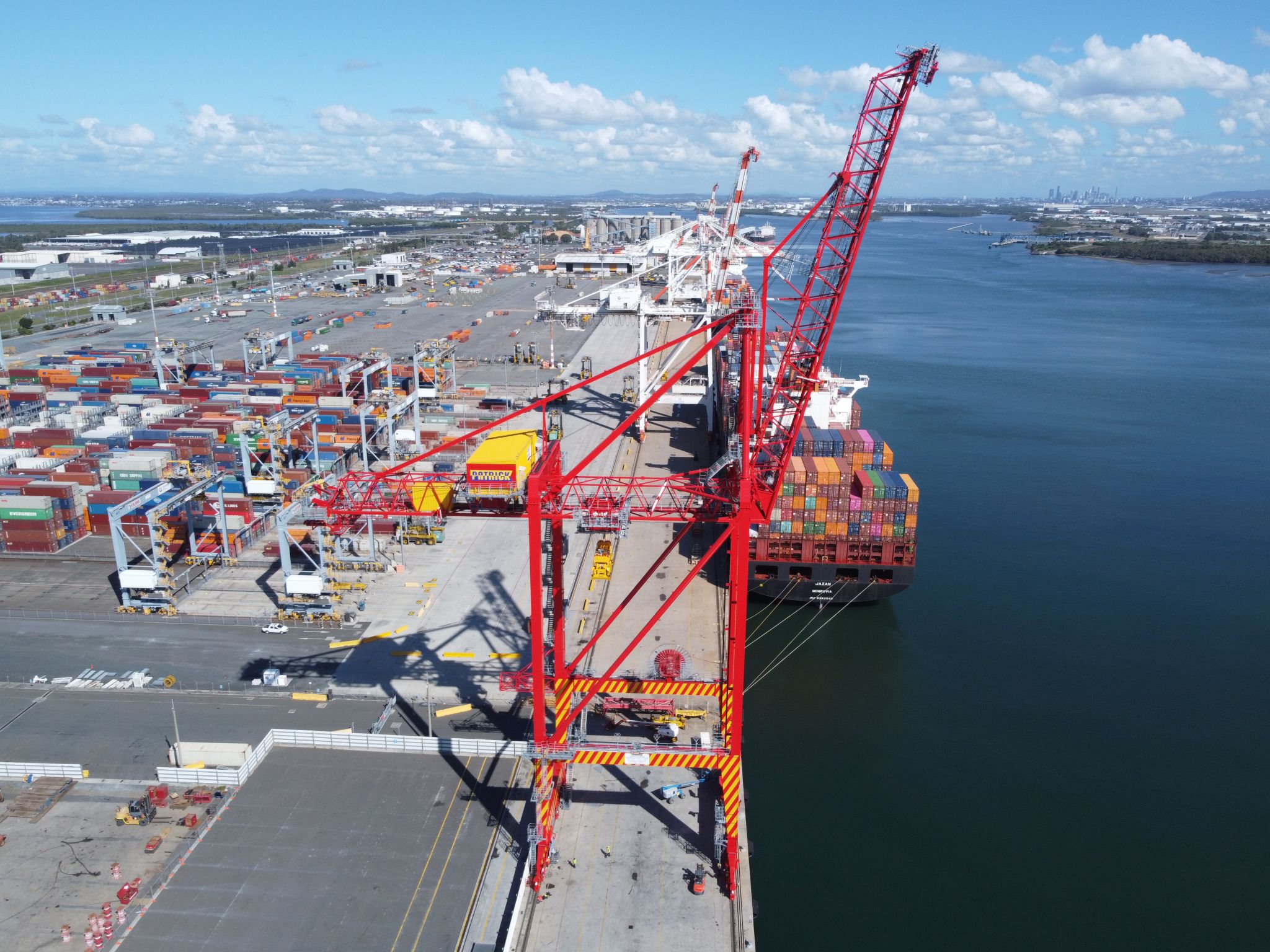 1 Logistics - The new Liebherr Group crane at Patrick...