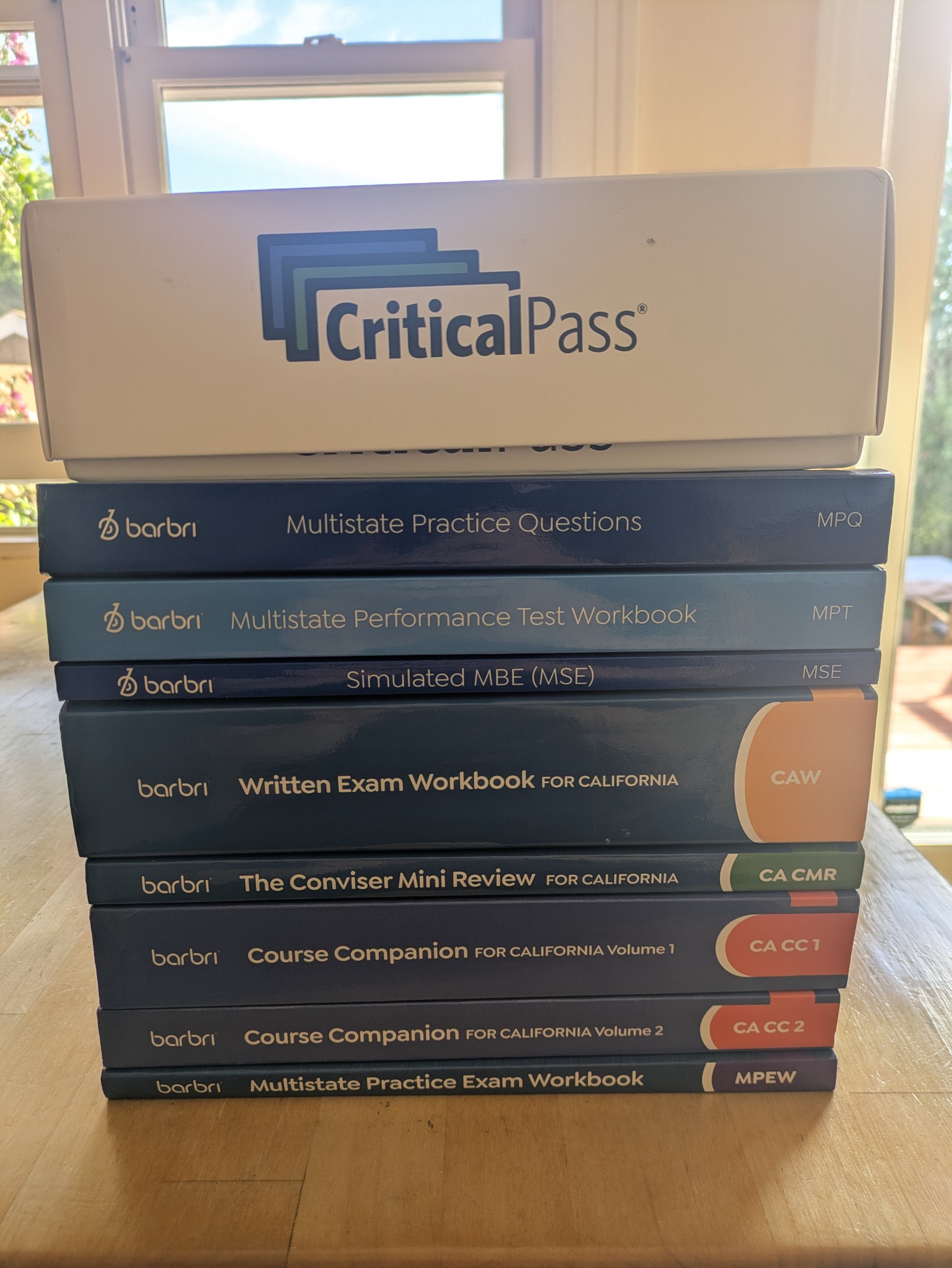 February 2026 California Bar exam study materials for sale in