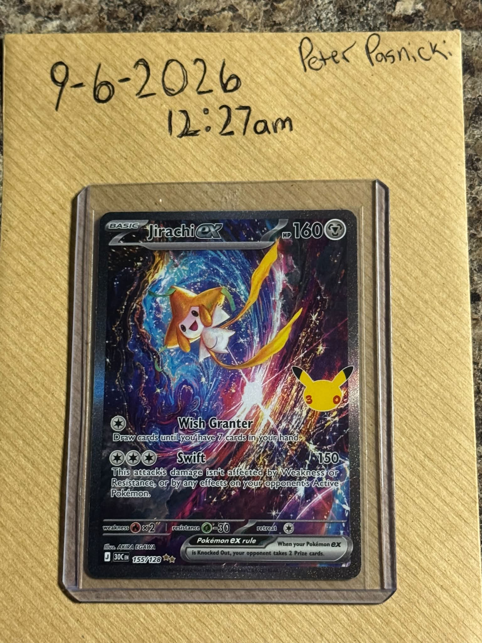 This card is just 😮‍💨 Jirachi XY Promo. Gorgeous. Playful. Cute