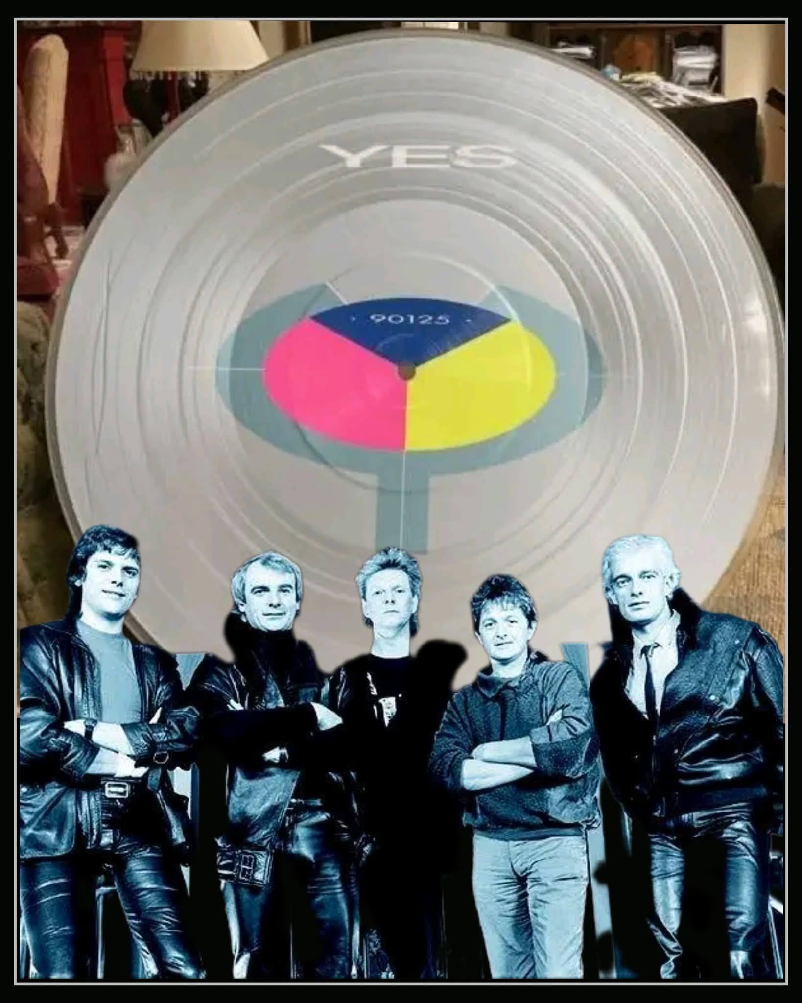 YES 90125 lineup with Trevor Rabin, Alan White, Chris Squire, Jon