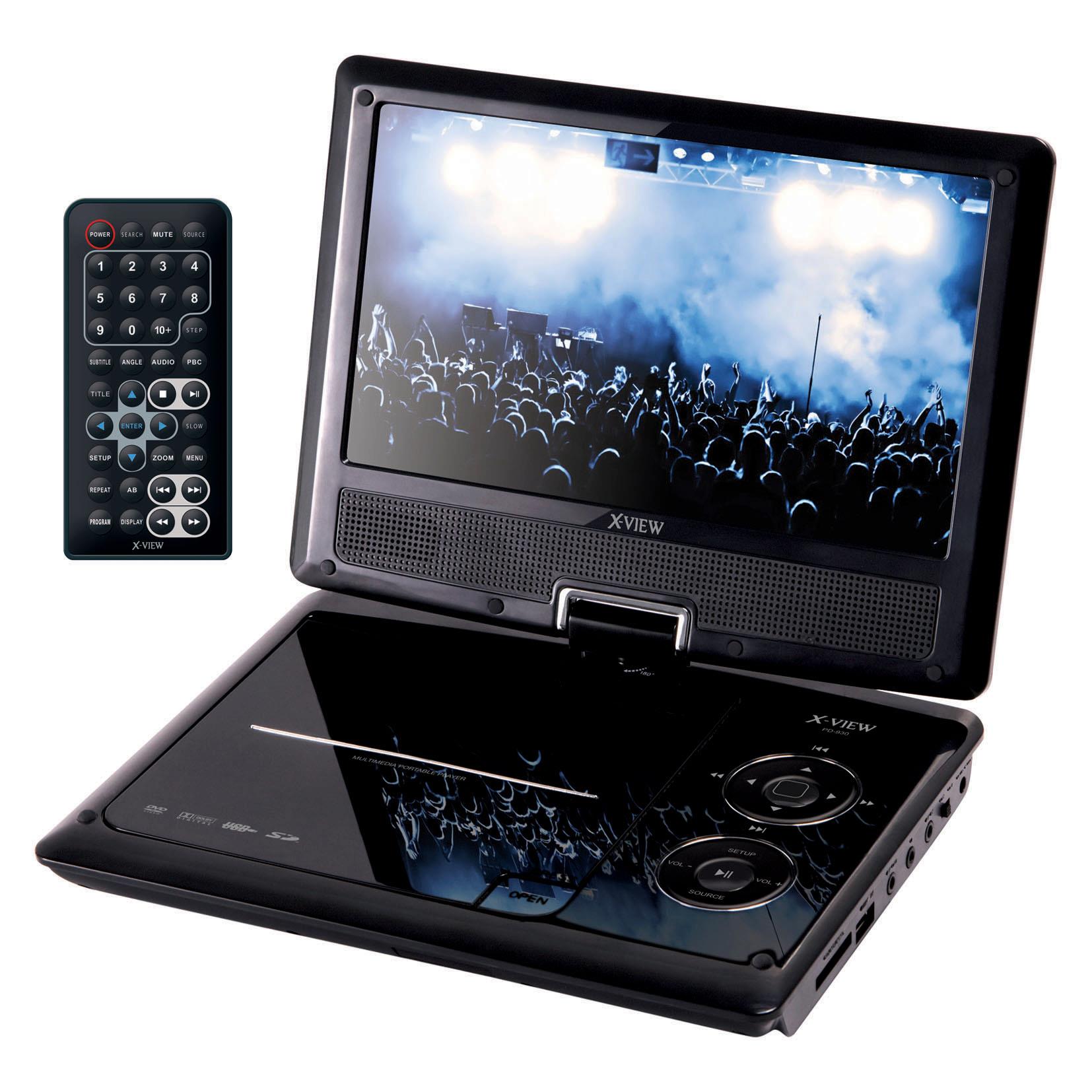 X-View - Reproductor portátil de DVD X-VIEW PD 930 con batería ...