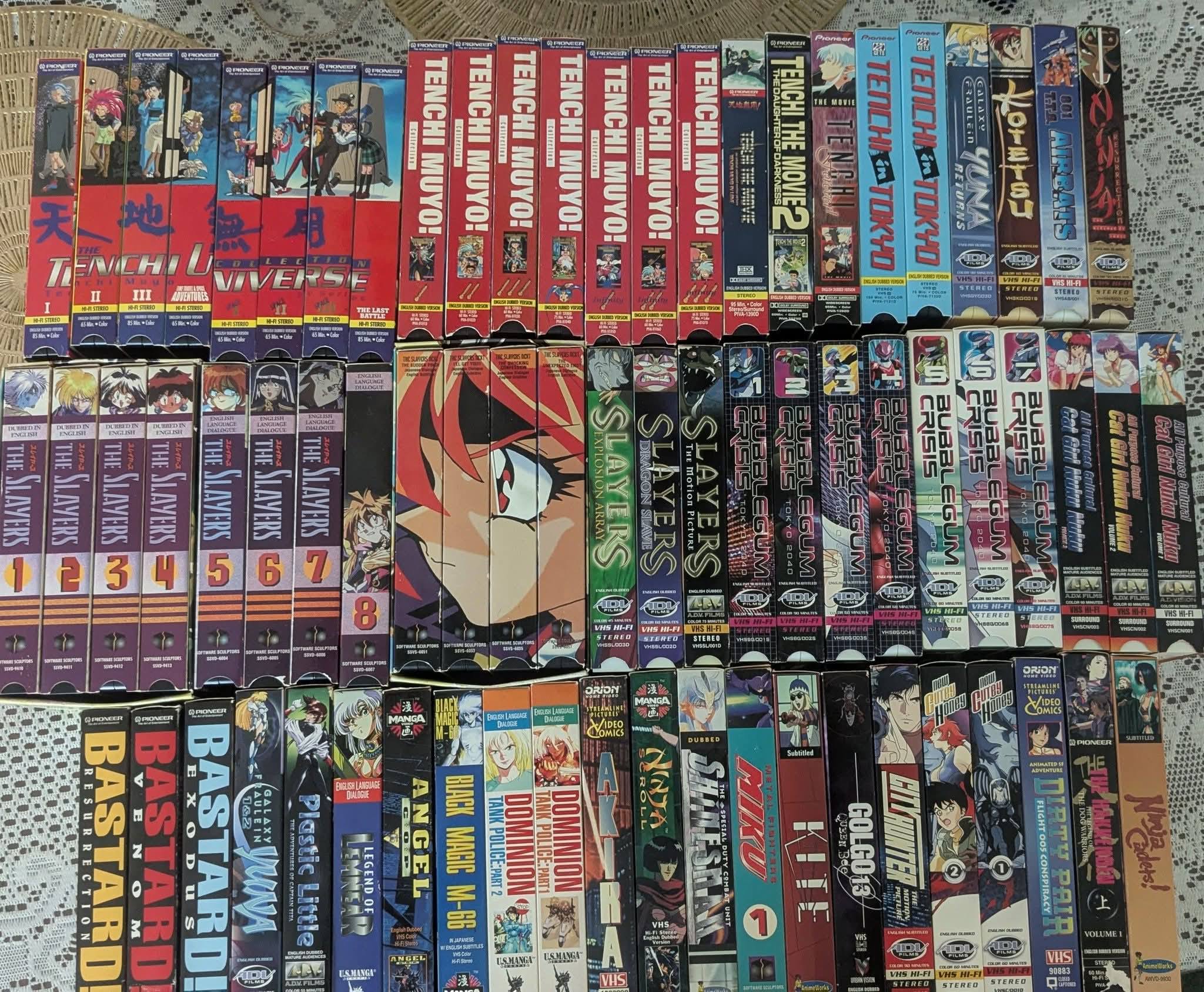 Rediscovering old anime VHS collection from the 90's
