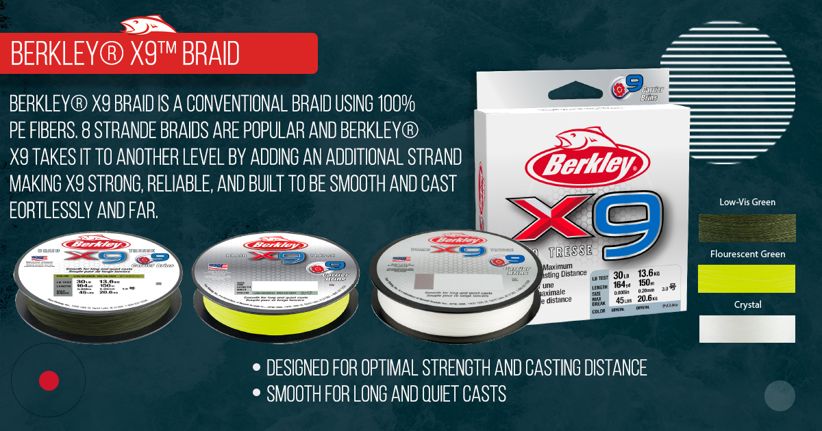 Xbraid Shinji X9 fishing line available