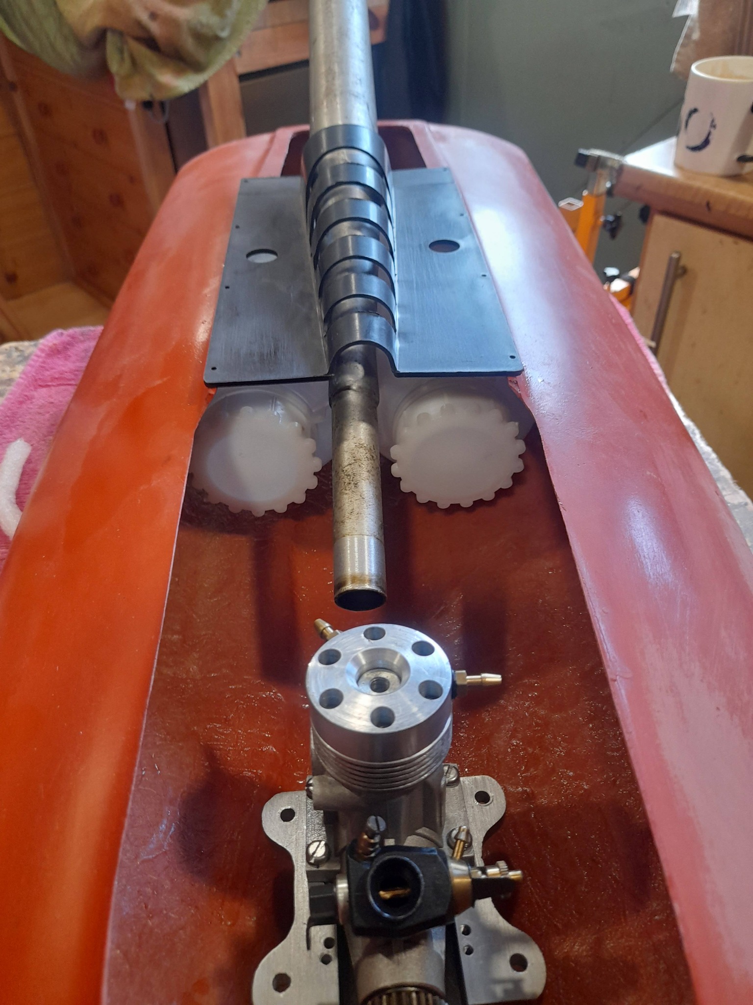 Webra Speed .61 RC engine with factory-mounted gear unit