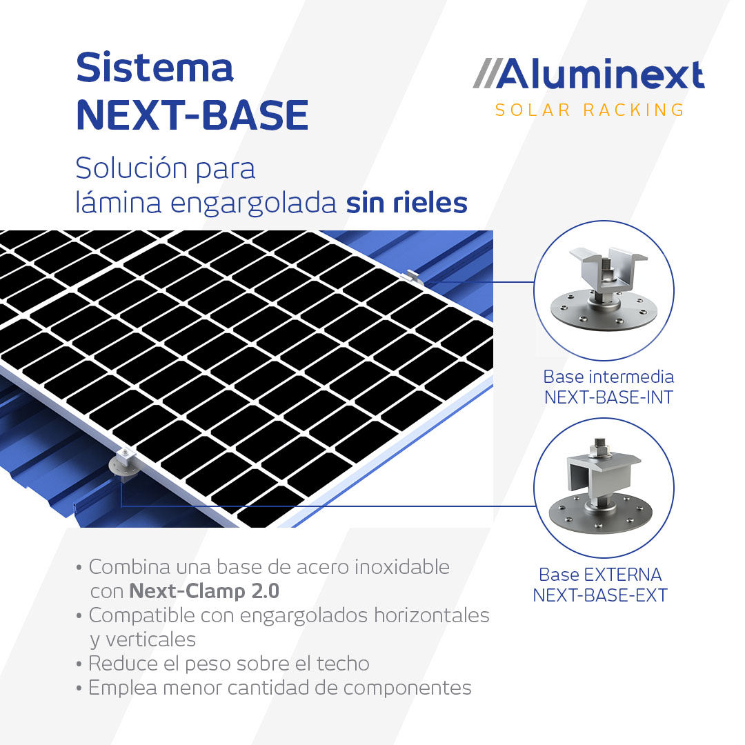 El sistema Next-Base es la... - Aluminext Solar Racking