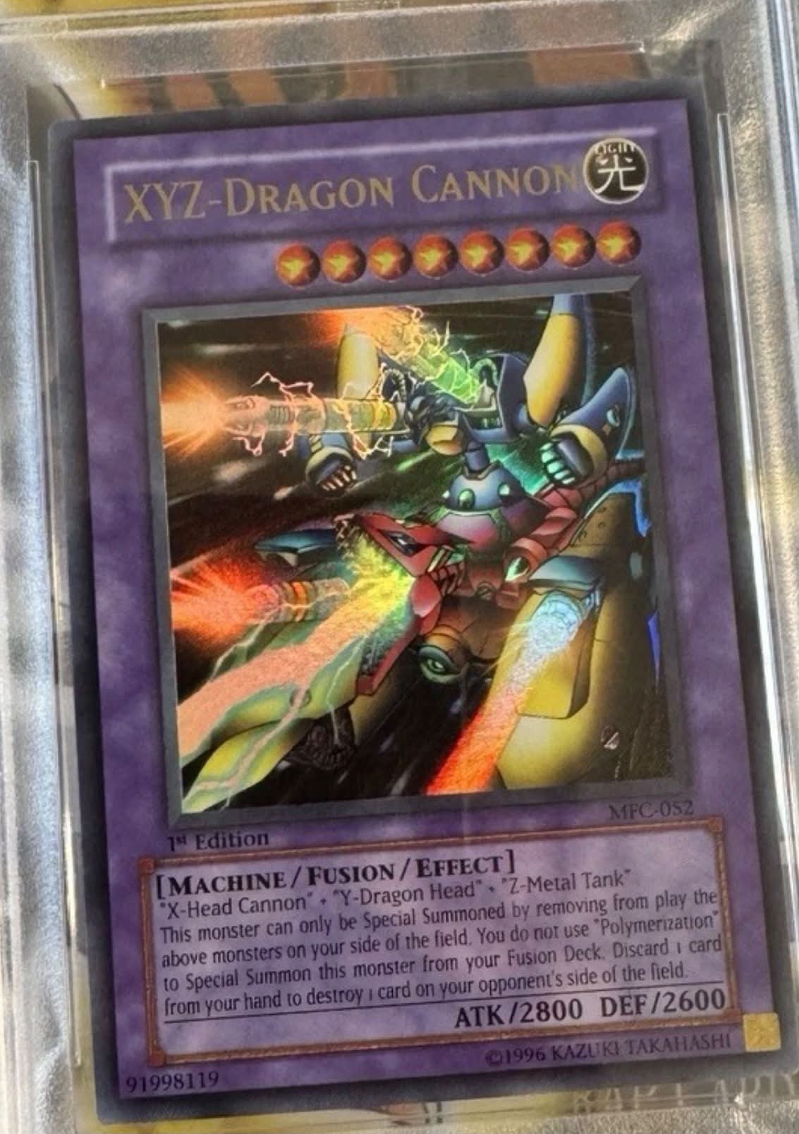 I'm looking to buy XYZ Dragon Cannon MFC 1st Ed PSA 10. (Photo for