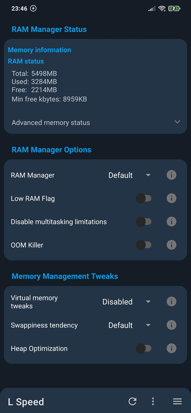L Speed android optimizer