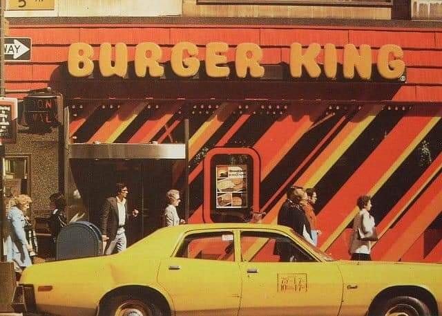 The Burger King on 5th Avenue near 10th Street. 1977.