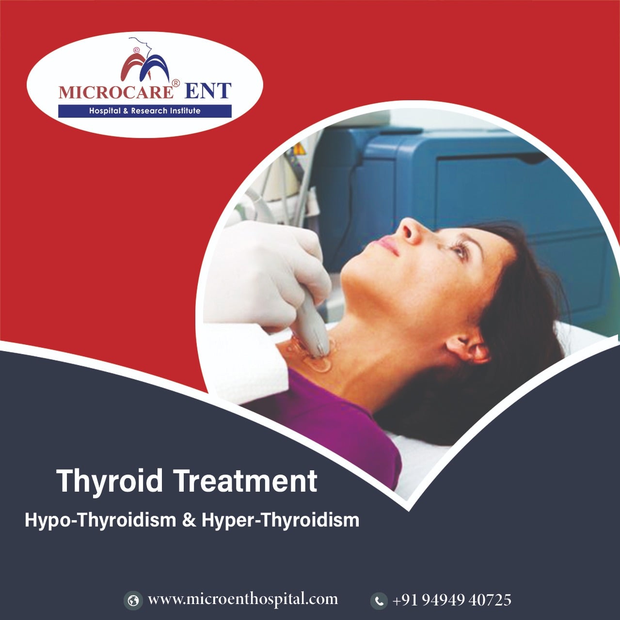 The thyroid is a tiny... - MicroCare ENT Hospital