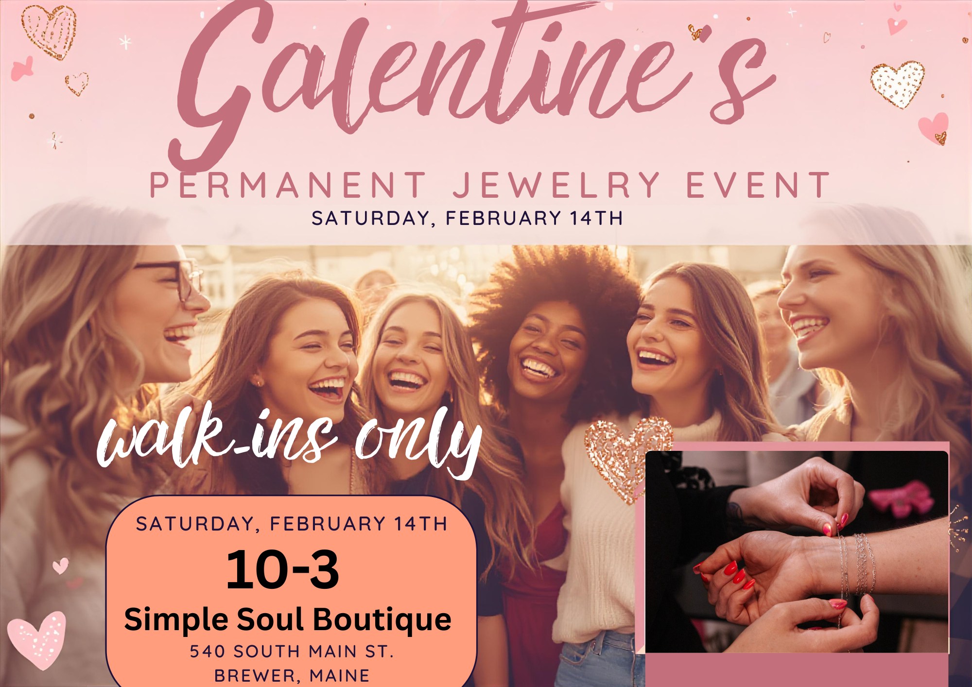 Permanent Jewelry Pop-Up Event