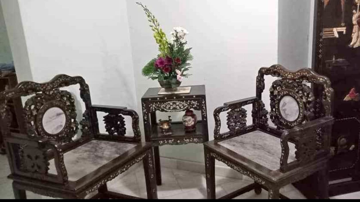 出一套手工青花福绿寿财神雕像精品粉彩福祿壽三星器型精致福禄寿三星