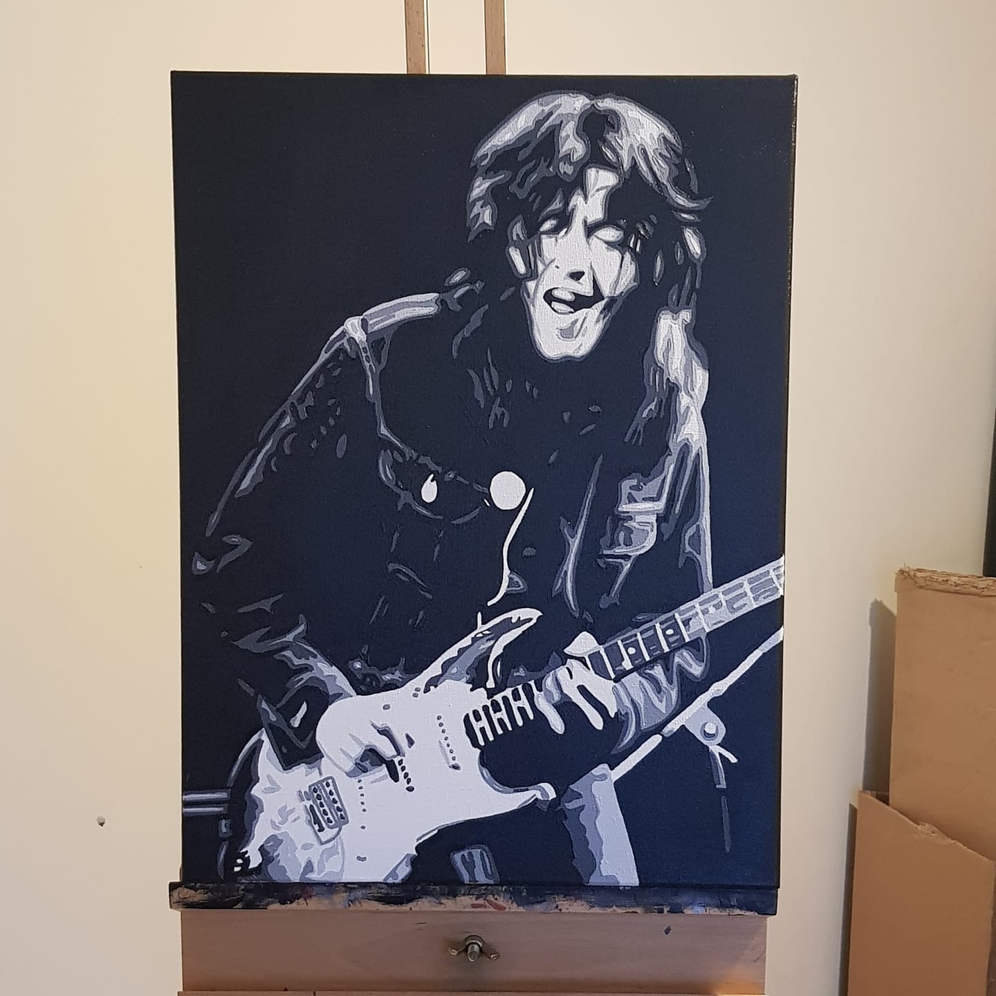 Painting of Rory by Dublin based artist Glenn Matthews used on the