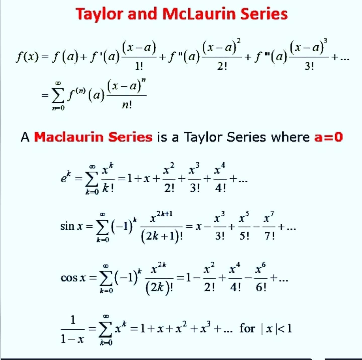 VIMS - Taylor's Series The Taylor series of a function is an infinite ...