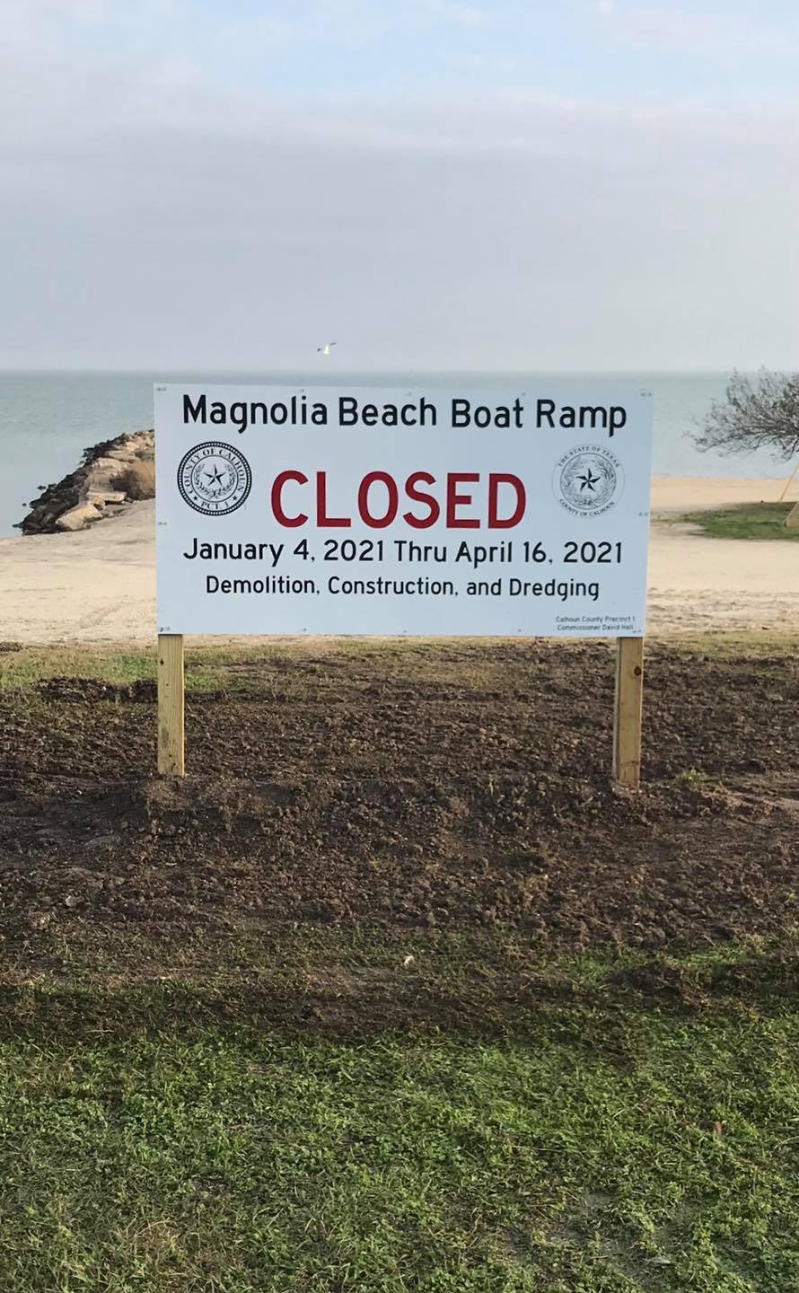 The Magnolia Beach boat... - Calhoun County TX Precinct 1