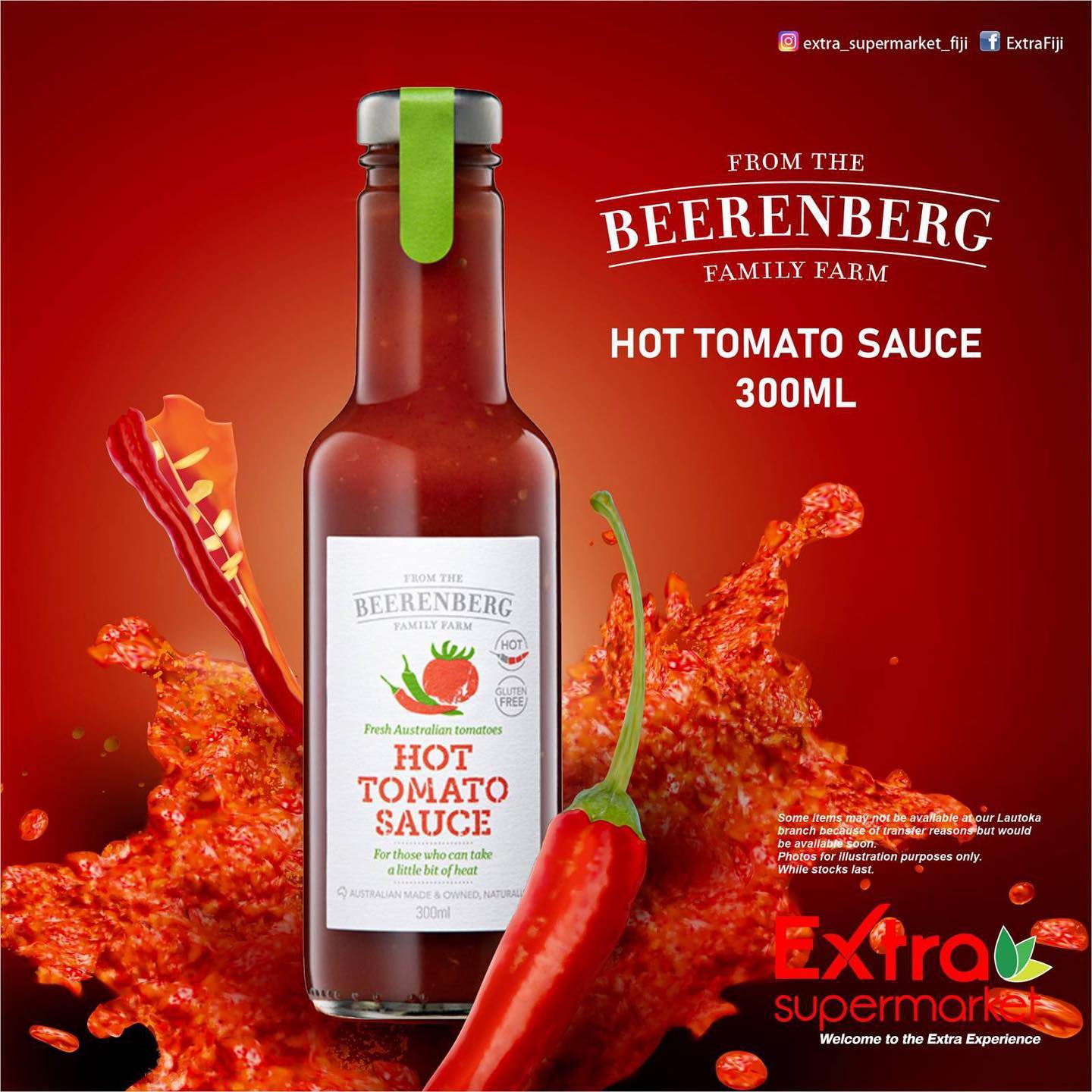 Hot Tomato Sauce Beerenberg 300ml - Dubbo Meat Centre