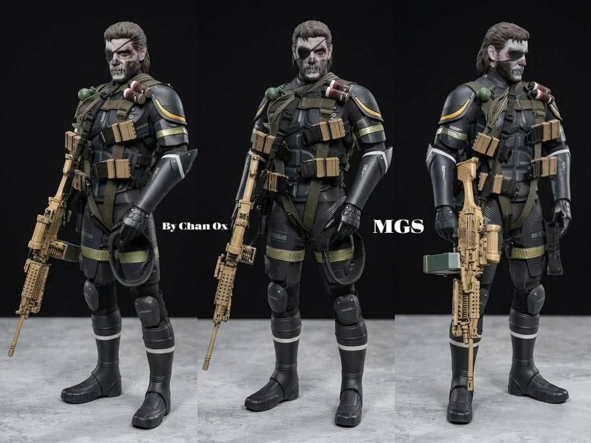 🐍EKUAZ STUDIO 1/6 MGS SNAKE BOSS TIGER STRIPE CAMO VERSION AND