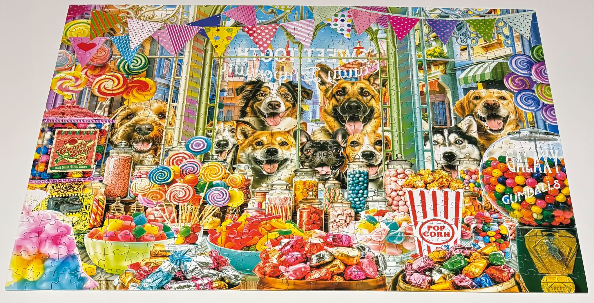 Sweet Tooth Candy Emporium”- 500 pieces, RoseArt. Art by Lars Stewart.