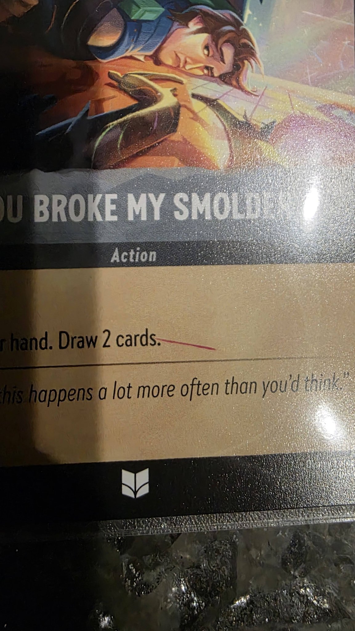 What are these marks on Disney Lorcana cards?