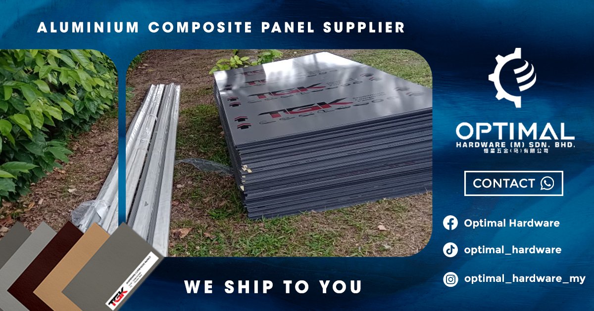 Optimal Hardware - Ready Stock Aluminium Composite Panel Whatsapp Link ...