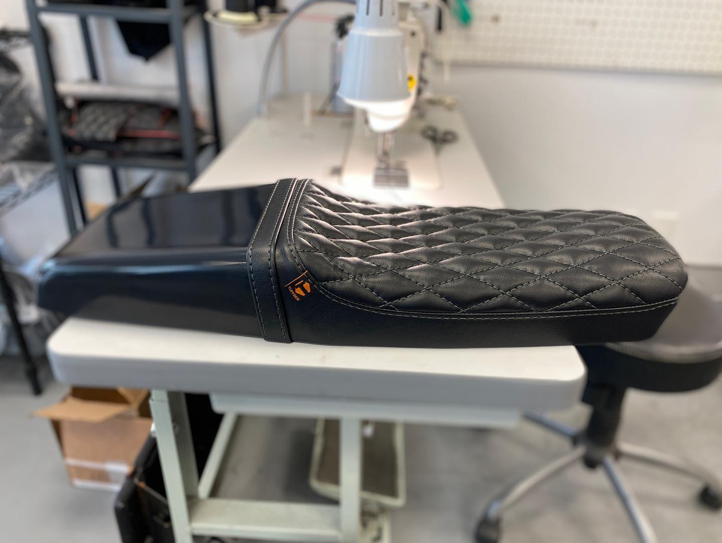 Tuffside - Our LowBack cafe racer seat finished in black...