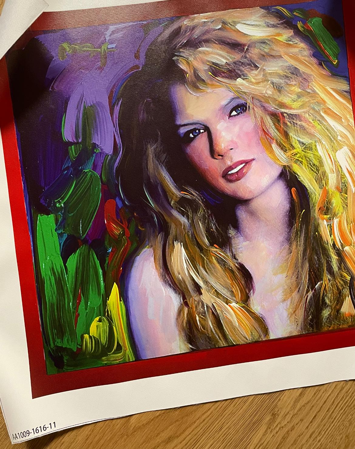 Is Taylor Swift's canvas fan-made or official?